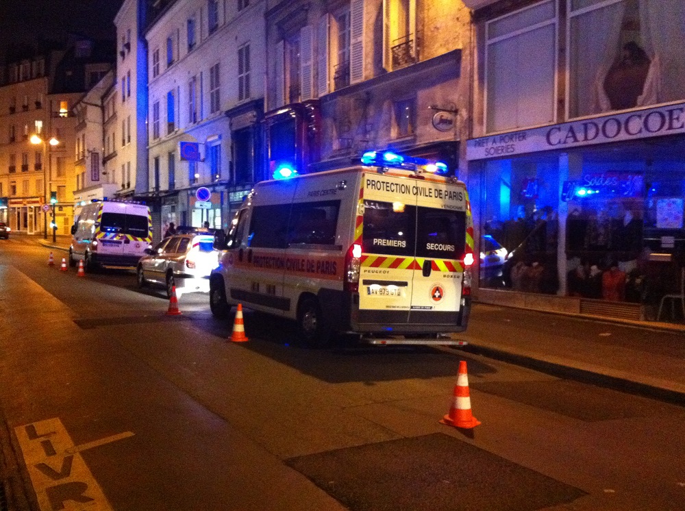Intervention de nuit avec la Protection Civile de Paris